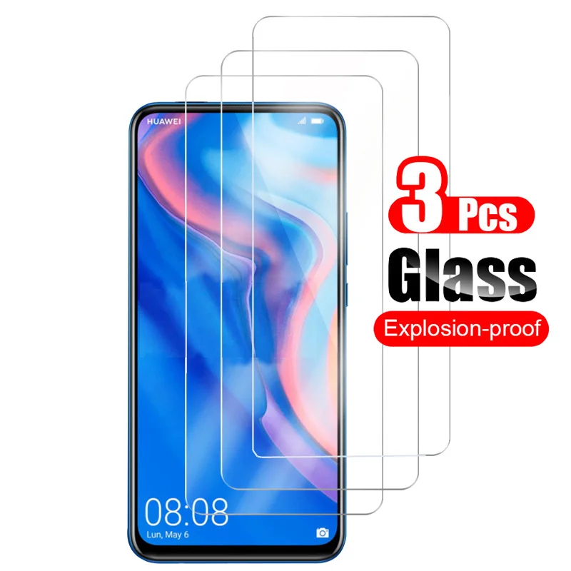 3 шт. для huawei P Smart Z закаленное стекло защиты экрана Защитная пленка телефона 9