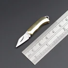Брелок на молнии, креативный портативный мини-нож для выживания на открытом воздухе, аварийный инструмент, складной брелок из нержавеющей стали EDC
