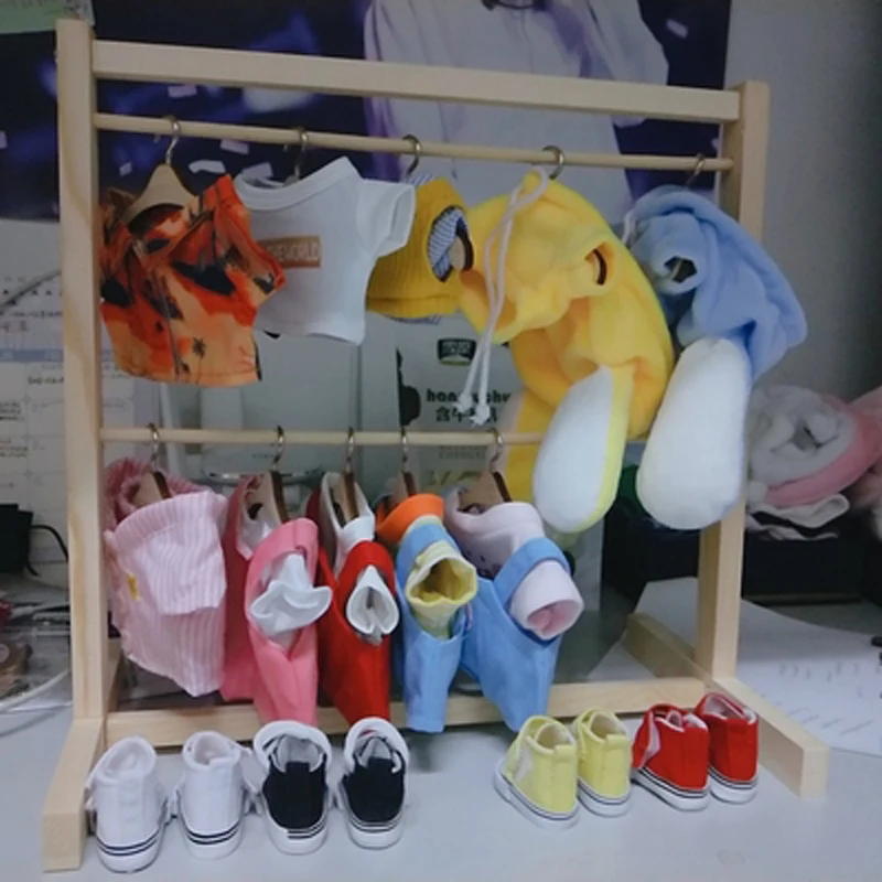 1/6 bjd got7 exo кукла использовать деревянный шкаф деревянная вешалка