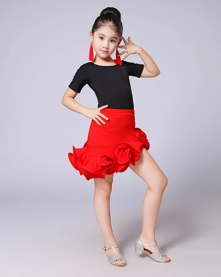 Платье для латинских танцев девочек платья соревнований бальных сальсы детские