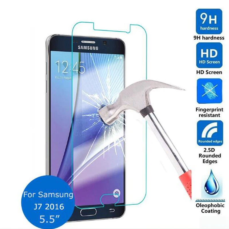ShuiCaoRen для Samsung galaxy J7 2016 закаленное стекло 9H Защитная пленка Взрывозащищенный