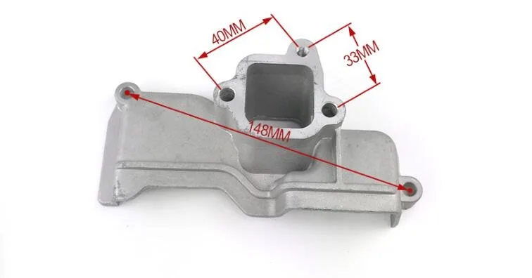 

178F INTAKE MANIFOLD BOOT ALUMINUM FITS KAMA & MORE CHINESE 178 6HP DIESEL MOTOR INSULATOR ADPTER