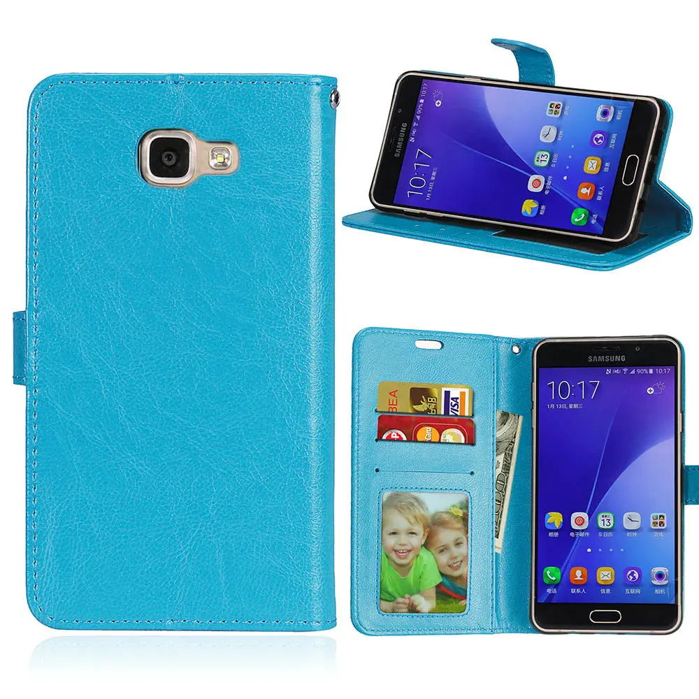 50 шт./лот Бесплатная доставка Crazy horse 3 карты PU кожаный защитный чехол для Samsung Galaxy A3