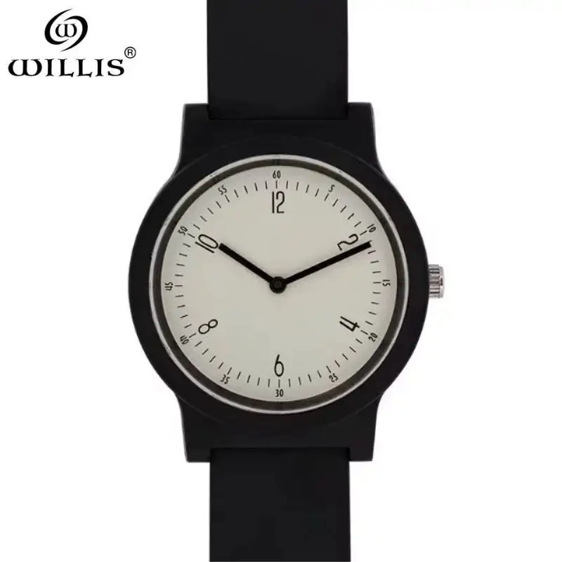 WILLIS женские часы люксовый бренд силиконовые водонепроницаемые Серебристые Часы