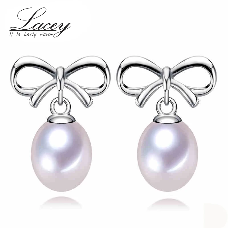 

New Freshwater Pearl Earrings Jewelry Women 925 Sterling Silver,White Genuine Natural Pearl Jewelry Earring Mother Birthday Gift