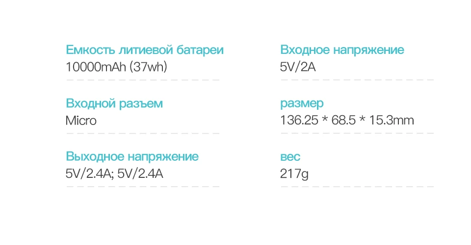 KUULAA Мощность Банка 10000 мА/ч, Мощность банк Портативный зарядки повербанк 10000 мАч Внешнее зарядное usb-устройство для аккумулятора для Xiaomi Mi 9 8 iPhone