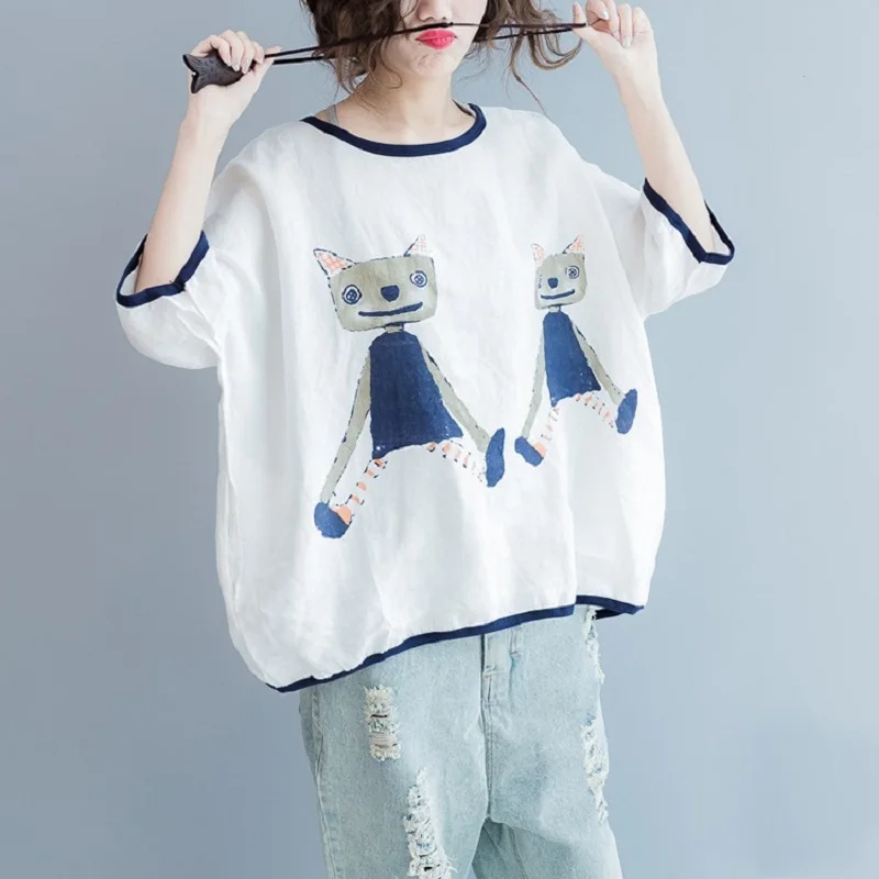 2018 Модные свободные летние плюс Размеры Для женщин Топы корректирующие круглый