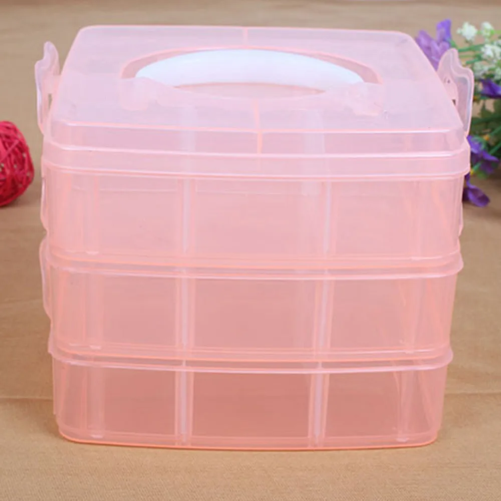 Отсек для хранения коробка практический Регулируемый Пластик чехол колец бусин