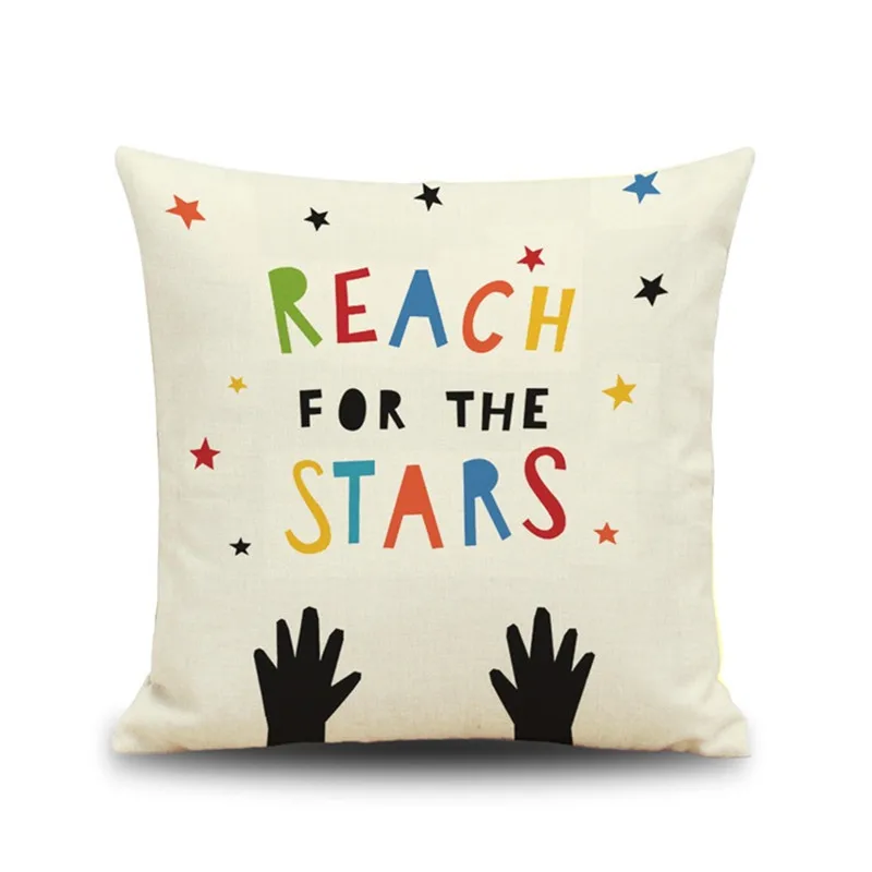 Алфавит сова кошка ситец белье Декоративные подушки охватывает использовать