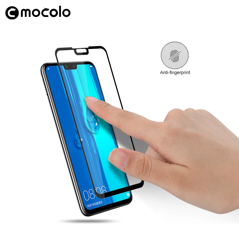 Для Huawei Y9 2019 защита для экрана Mocolo полное покрытие склеенное Закаленное стекло
