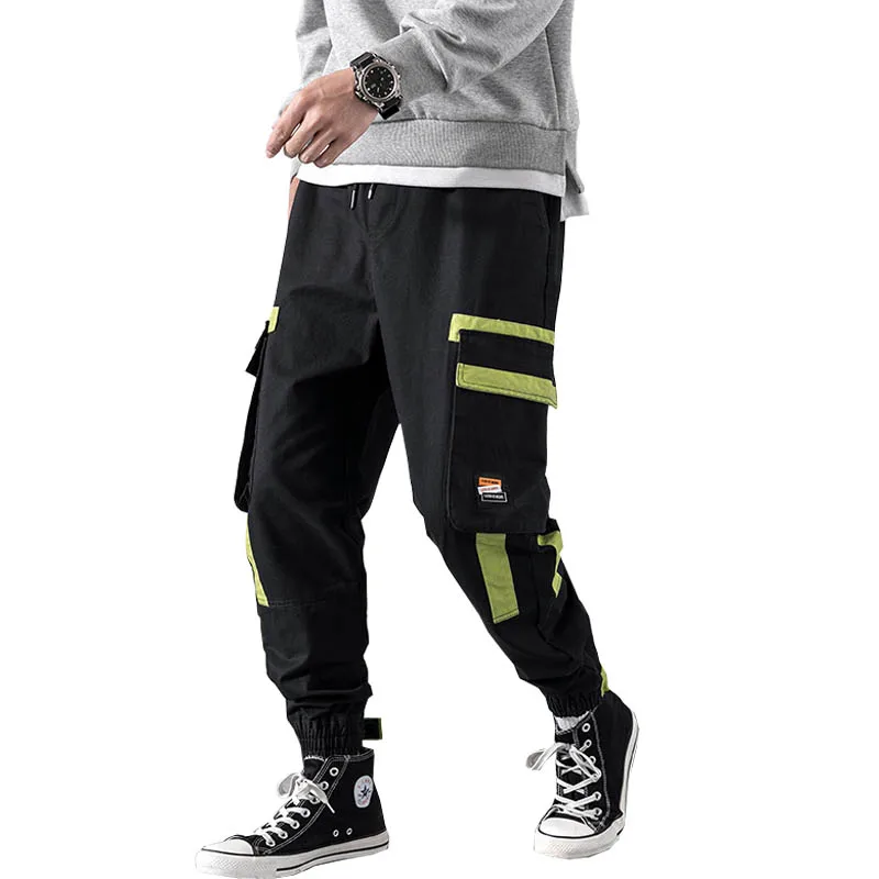 Новинка 2019 облегающие мужские брюки джоггеры хлопковые карго с эластичным