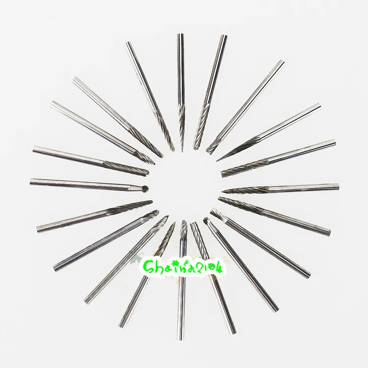 20pcs Dental Lab Beauty Tungsten steel Carbide Burs rotary file Drill Polisher mill accessories 2.35/3mm | Красота и здоровье