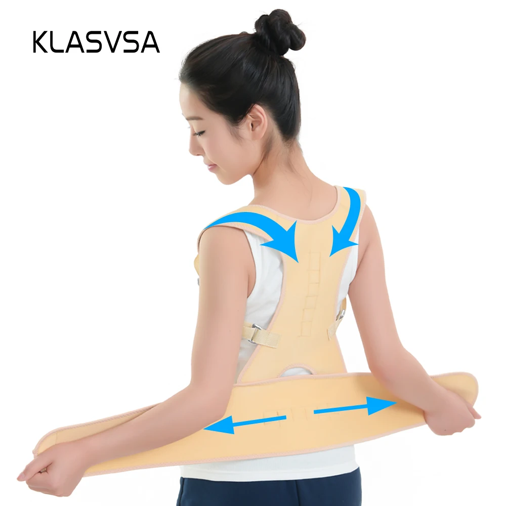 Регулируемый корсет KLASVSA для спины ортопедический пояс с магнитом мужчин и