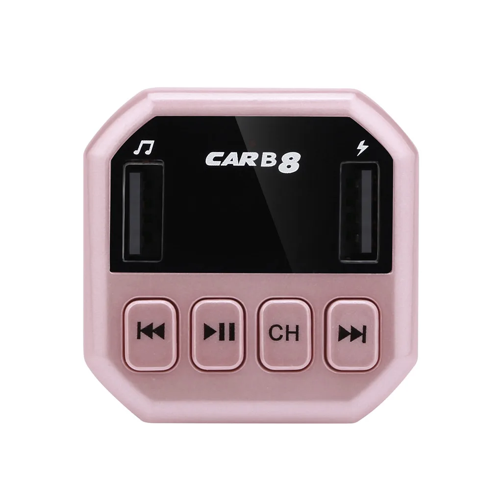 RG Fm-передатчик Aux модулятор Bluetooth Handsfree автомобильный комплект автомобильный аудио mp3-плеер с 3.1A быстрой зарядкой двойной USB TF карта - Цвет: RG