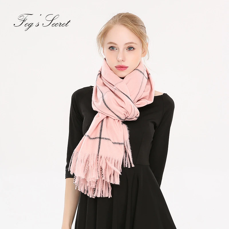 Women Big Pashmina palatine Business shawl For female 2019 Winter Warm handkerchief | Аксессуары для одежды