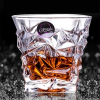 brand wine glass lead free heat resistant transparent crystal beer whiskey brandy vodka cup multi pattern drinkware bar gifts