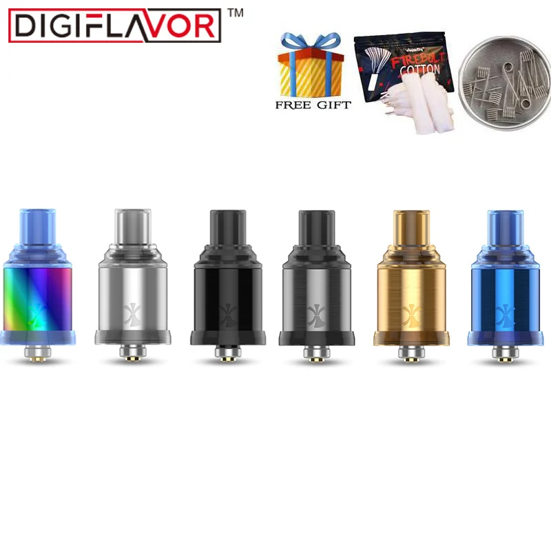 С подарком оригинальный Digiflavor ETNA MTL RDA танк 22 мм Поддержка один Головка Катушки