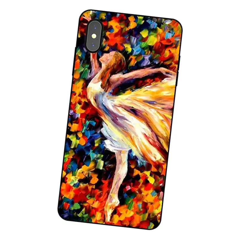 P010 Ballet Black Silicone Case Cover For Apple iPhone 11 Pro XR XS Max X 8 7 6 6S Plus 5 5S SE |