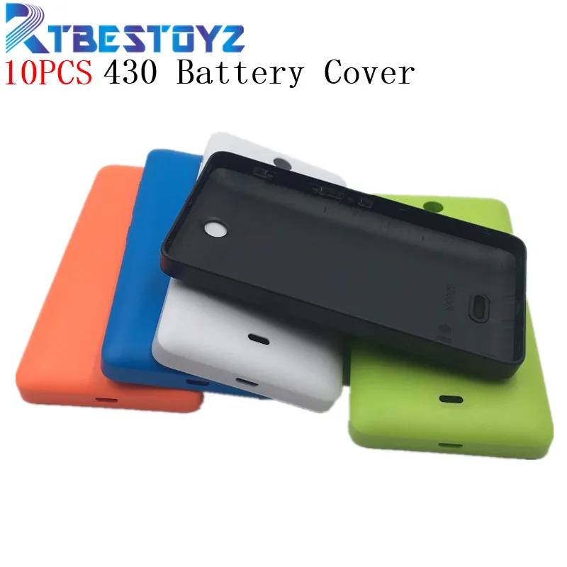 

RTBESTOYZ 10 шт./лот Крышка батарейного отсека корпуса для Nokia Lumia 430 корпус батарейного отсека