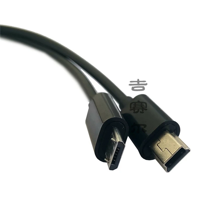

cy USB 2 in 1 Cable Mini-usb Mini USB & micro usb 2.0 Micro-USB 5 pin connector Y Cable for charge and data sync