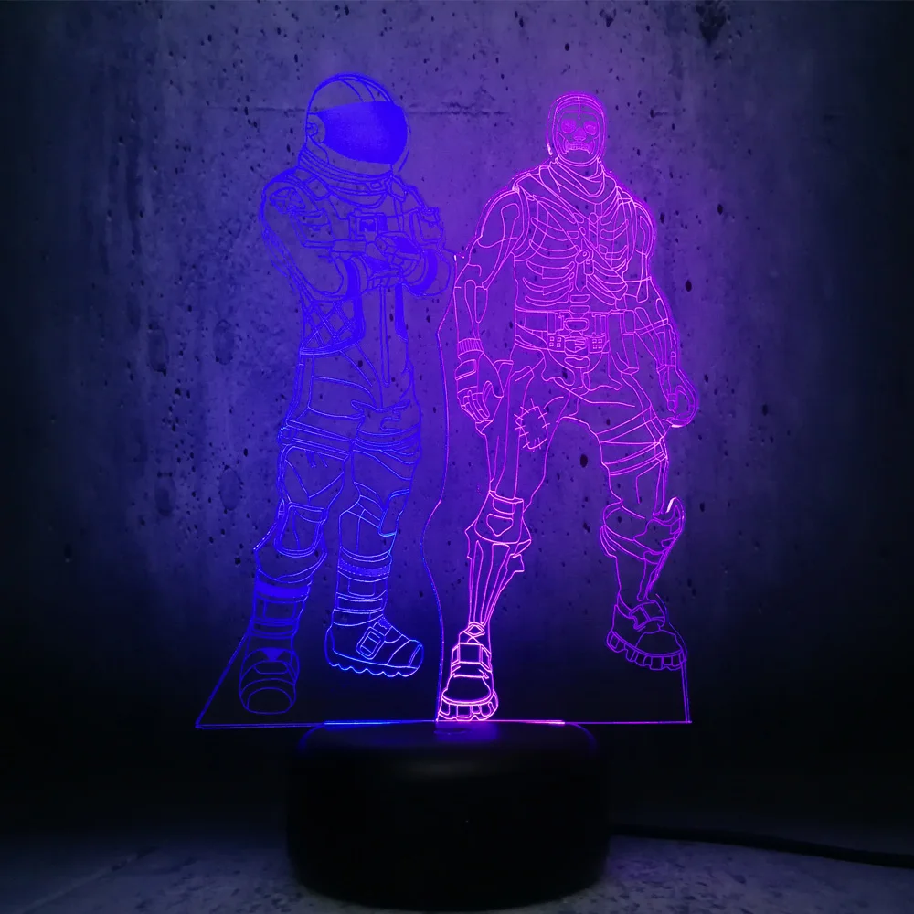 Светодиодный светильник для ролевых игр DARK VOYAGER и Trooper с черепом 3D смешанный