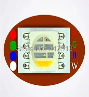 

NEW RGBW 5050 SMD LED;Total 4 chips packed in cavity