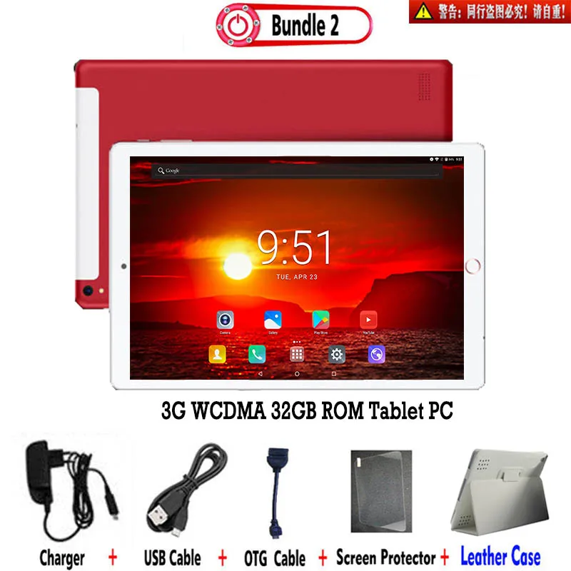 3G 32G ROM Add Case Глобальная версия, Play Store, 10 дюймовый планшет, PC, четыре ядра, 4 Гб Оперативная память 64 Гб Встроенная память 3g 4 аппарат не привязан к оператору сотовой связи Bluetooth WiFi Android 8,0 ips A-GPS+ клавиатуры - Комплект: 3G 32G ROM Add Case