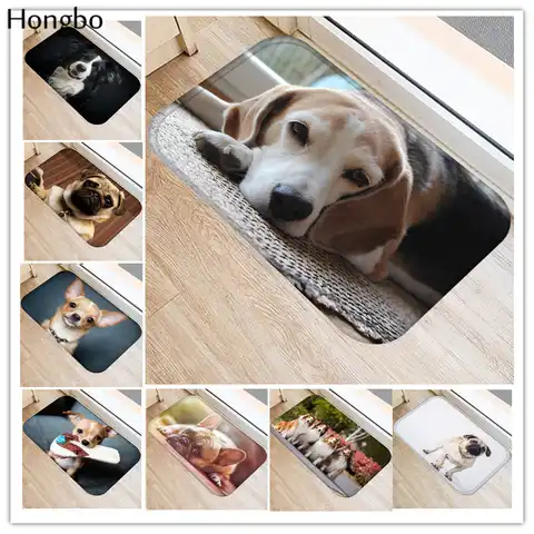 Hongbo Новые Креативные коврики моющиеся забавные Придверные коврики для Собак Коврики для ванной коврики для ног домашний декор коврики для ...