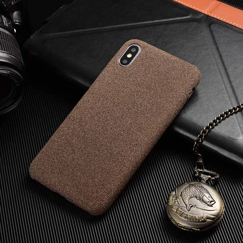 11 Ультра-тонкий холщовый силиконовый чехол для телефона для iPhone XS Max X XR 7Plus Плюшевые Вязаные лен шерсть хлопок лен мягкий Задний защитный чехол - Цвет: 11