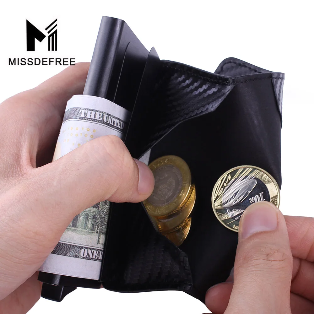 Мини кошелек из искусственной кожи с отделением для кредитных карт и RFID