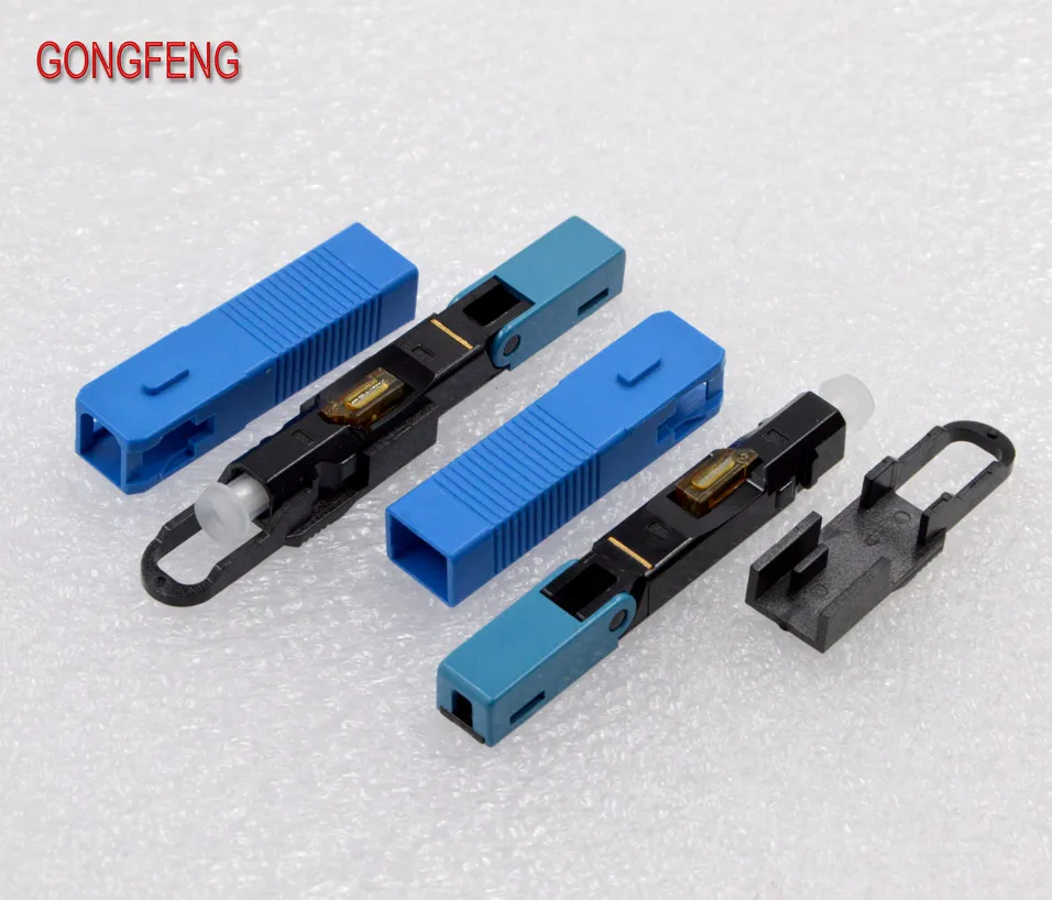 GONGFENG 50 шт. новый хит продаж оптический Волоконно Быстрый Соединитель FTTH SC