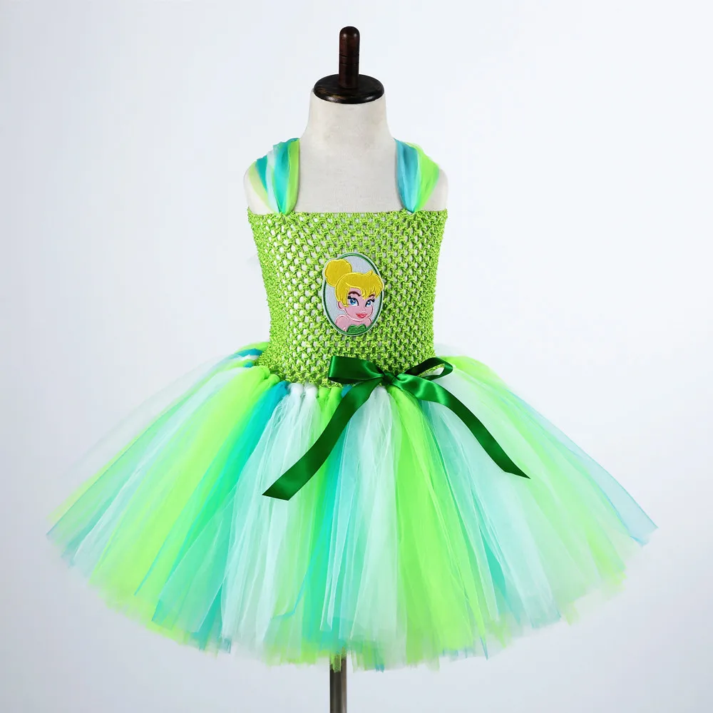 Princess Girls Birthday Party Tutu Dress Cartoon Costume Handmade Halloween Kids Fluffy Cosplay For Pageant Photo props | Детская одежда