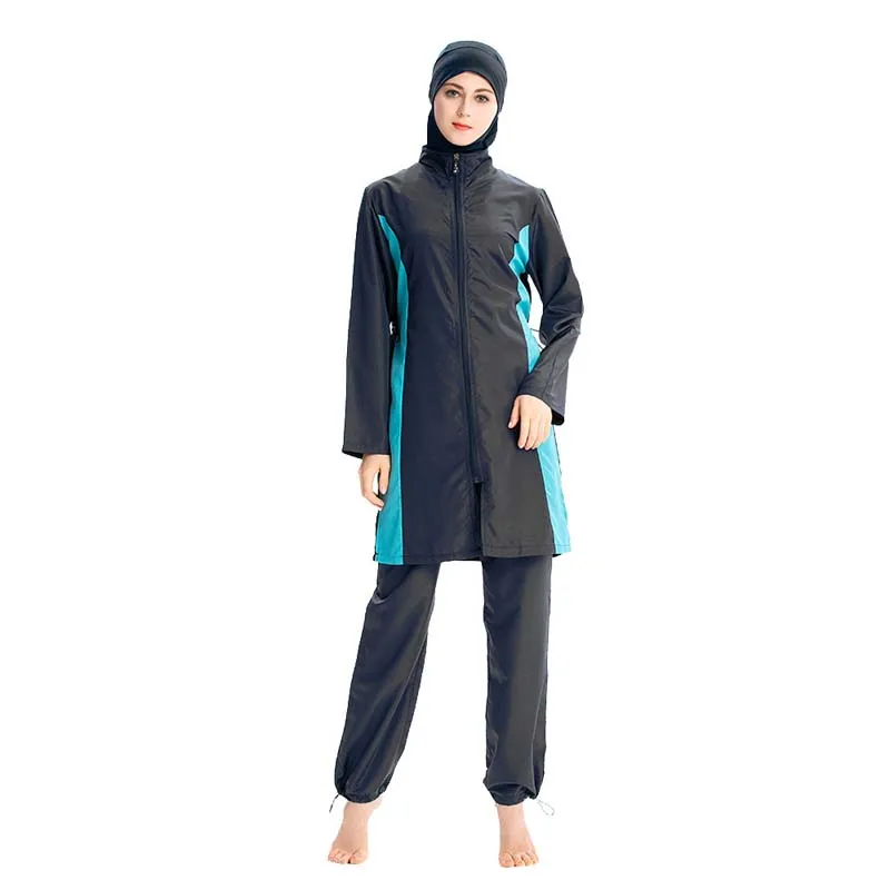 BAILUNMA Burkinis Мусульманский купальник Женская Спортивная одежда скромный свободный