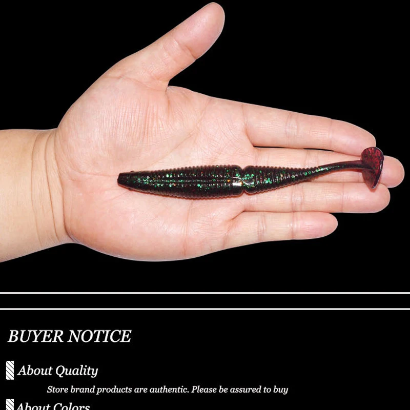 T-Tail Fish 17g 140mm Soft Fishing Lure 3Pieces/Lot Bait 3 Colors with Scales 3D Eyes Lake River Shad | Спорт и развлечения