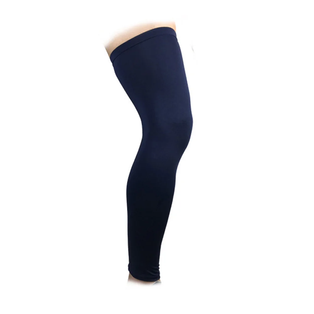 navyblue 2 шт баскетбольные наколенники Профессиональные длинные ноги рукав Спорт протектор Велоспорт УФ солнце гетры JT-Прямая поставка - Цвет: navyblue