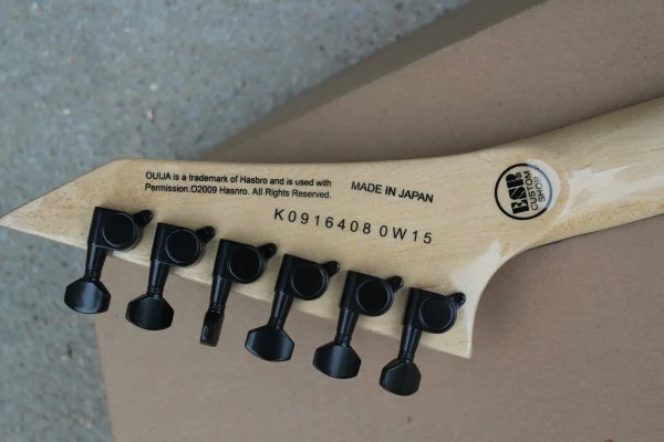 Custom shop KH-2 ouija электрогитара белая KSG kirk hammett signature ouija гитара moon and star inlays гитара