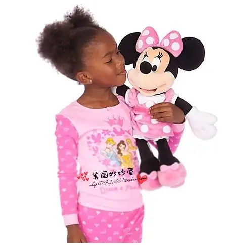 Новый специальный аутентичный Минни Маус 45 см большой материал розовый милый