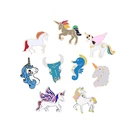 Женская Брошь на булавке значки с животными, крылья лошади, рога, Джинсовая Шляпа, одежда для мужчин, ювелирные аксессуары, эмалированные булавки, оптовая продажа, Прямая поставка