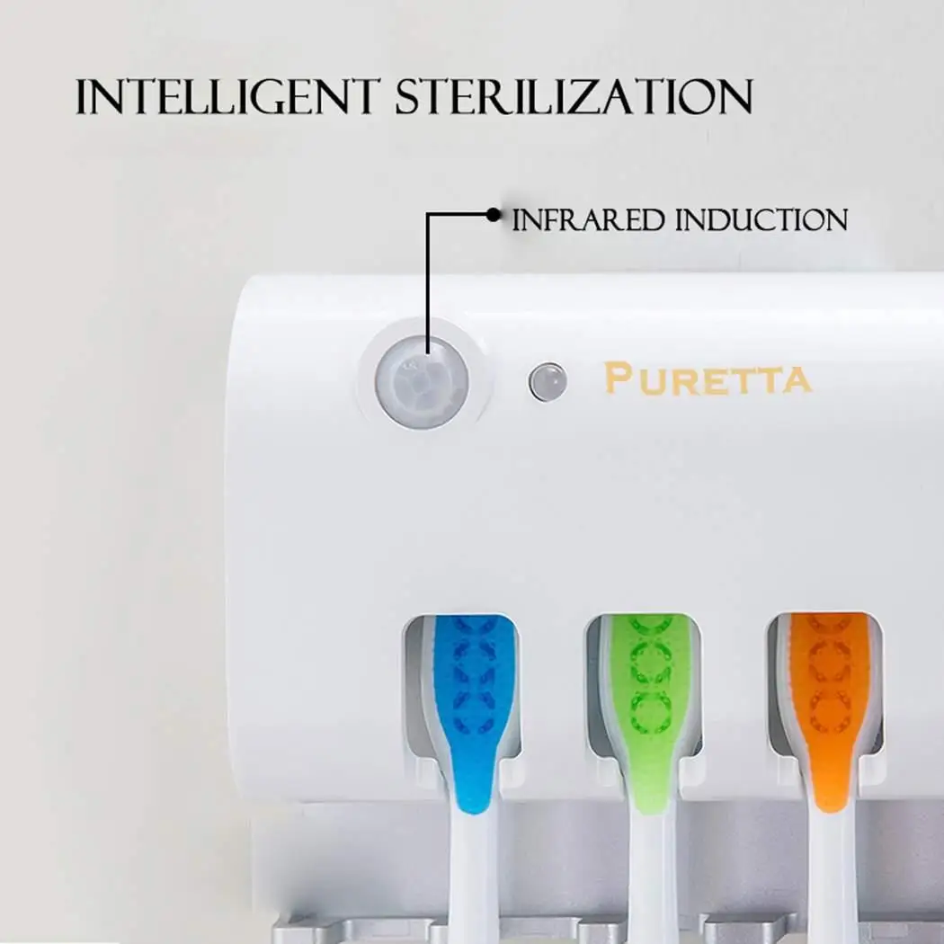 УФ Солнечный держатель для зубной пасты и щетки диспенсер стерилизовать 1 2 W 2000mAh