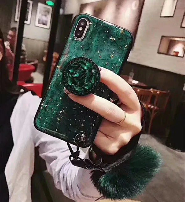 1 шт. Роскошный Ретро чехол для телефона с меховым шариком и стразами Xiaomi A1 A2 5X 6 6X 8