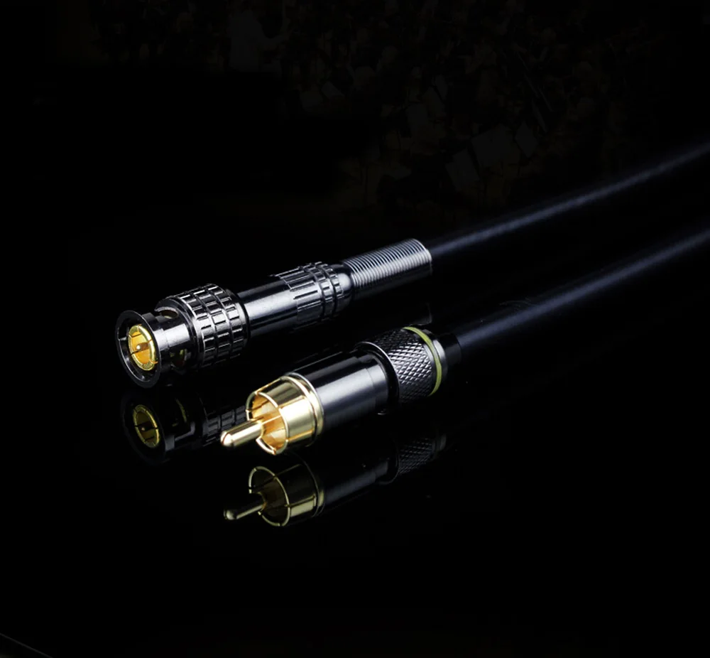 Горячая позолоченный обруч BNC к RCA Q9 коаксиальный кабель Шнур для видеонаблюдения