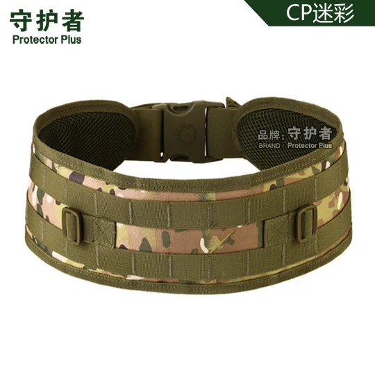 CP camouflage Коллекция армейских фанатов Molle пояс наружный поясной ремень CS ремень многофункциональное оборудование полевой ремень для широкой талии пояс A2671 - Цвет: CP camouflage