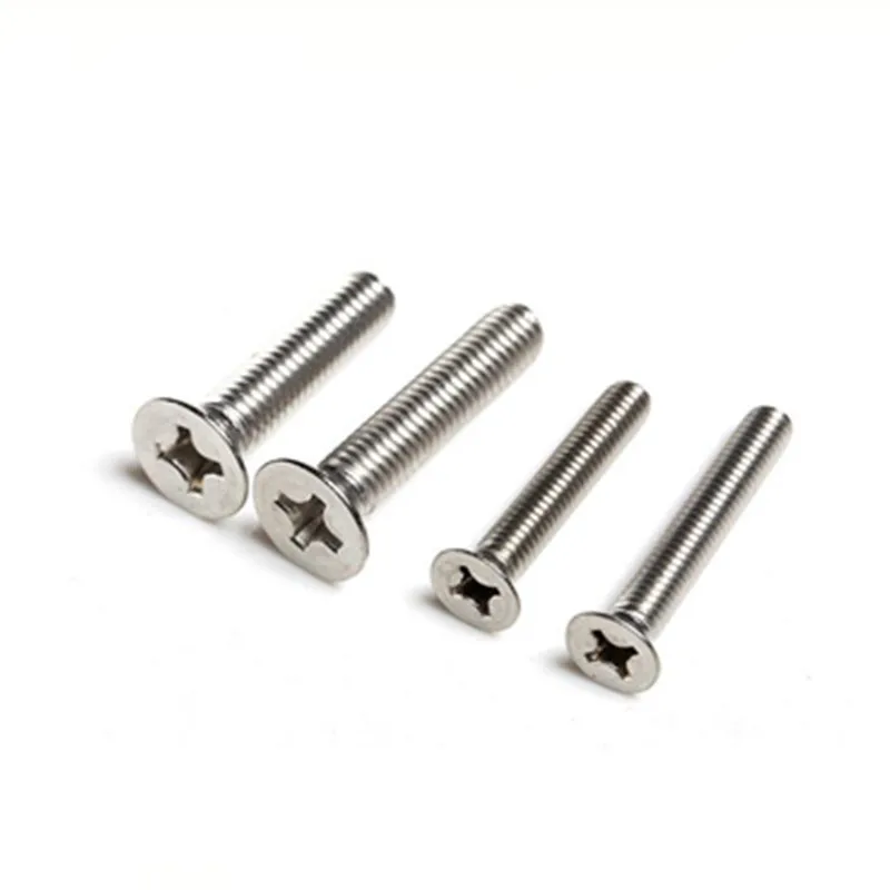50 шт. M1 M1.2 M1.4 M2 M 2 5 M3 DIN965 нержавеющая сталь потайная плоская головка philips микро