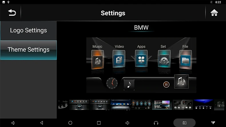 Автомобильный монитор Android 7,1 ТВ подголовник 12,5 дюймов HD 1080P 2.5D ультра-тонкий сенсорный экран DVD плеер WI-FI/Bluetooth/USB/SD/HDMI/FM MP5