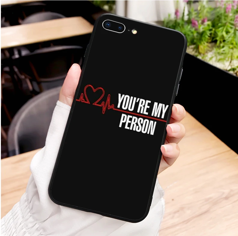 GREYS Anatomy ты мой человек Мягкие силиконовые ТПУ чехол для телефона iPhone Макс XR XS X10 5 6 7 8 плюс чехлы