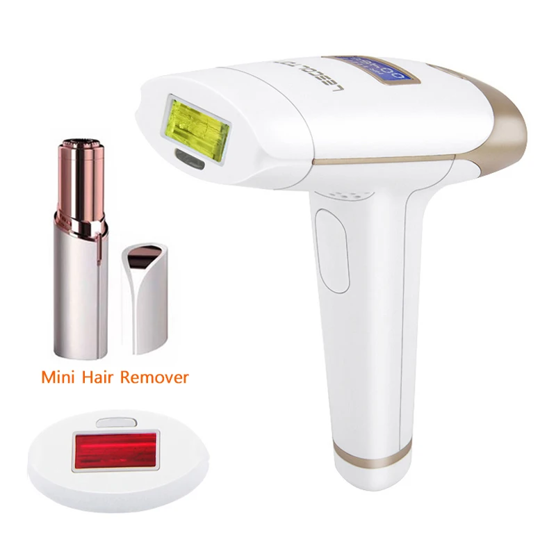 With Hair Removal Lescolton IPL лазерная эпиляция 1000000 вспышек Эпилятор с ЖК-дисплеем T009i постоянный Триммер бикини Электрический depilador - Цвет: With Hair Removal