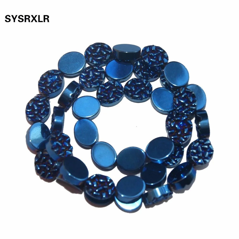 Free Shipping 6 Colors 8 /10 MM Hematite Beads Natural Stone Flat Oval Ellipse for Jewelry Making DIY Bracelet Accessories | Украшения и
