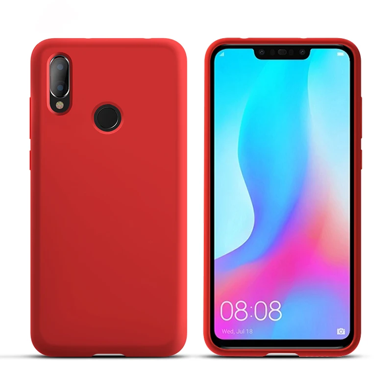 Роскошные мягкие жидкие силиконовые чехлы для huawei P20 Lite Pro силиконовый чехол