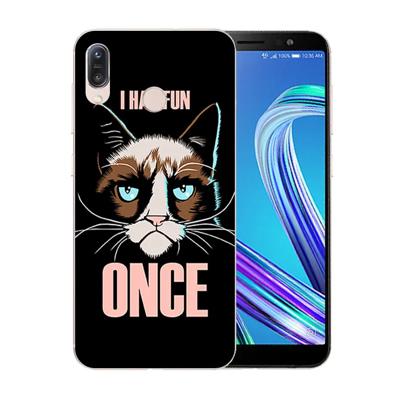 5 &quotдля Asus ZB555KL ультратонкий TPU Grimace чехол для телефона ASUS Zenfone Max M1 Мягкая