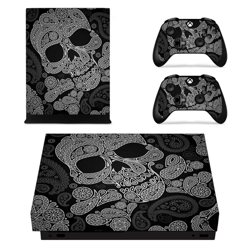 style14 HOMEREALLY наклейка s Xbox one X наклейка кожа хром золото и пользовательские наклейки s для Xbox One X консоль и контроллер - Цвет: style14